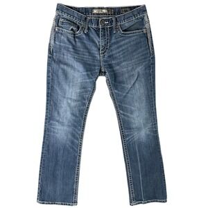 BKE Aiden Bootcut Jeans Mens 32x32 Blue Stretch Denim Cowboy Western Rodeo